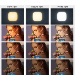 Pocket Fill Light Rechargeable Soft Selfie Light, Portable LED Phone Light Clip for Phone Camera Laptop, Makeup Conference Vlog