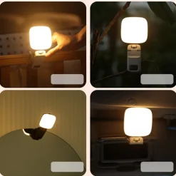 Pocket Fill Light Rechargeable Soft Selfie Light, Portable LED Phone Light Clip for Phone Camera Laptop, Makeup Conference Vlog