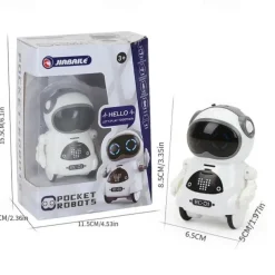 Pocket RC Robot Talking Interactive Dialogue Voice Recognition Record Singing Dancing Telling Story Mini RC Robot Toys Gift