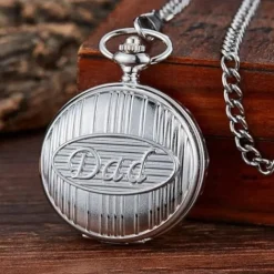 Pocket Watches to My Dad Love You Forever Gift Quartz Watch Fob Clip Chains Birthday Christmas Gift