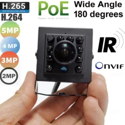 POE Mini IP Camera 4K 8MP 5MP 4MP 3MP H.265 940nm Infrared Night Vision Indoor Security Metal ONVIF IP CCTV System Video Surveillanc