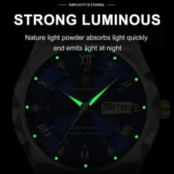 POEDAGAR Luxury Men Quartz Watches Business Top Brand Man Wristwatch Waterproof Luminous Date Week Quartz Men's Watch