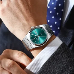 POEDAGAR Men Quartz Watch Minimalist Outdoor Fashion Casual Luminous Calendar Date Week Waterproof Steel Watch