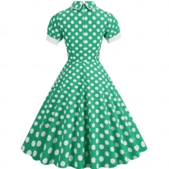 Polka Dots Retro Vintage 1950s Grease Outfits Dress Flare Dress Polka Dot Fancy Dress Women's Carnival Masquerade Daily Wear Date Adults' Dress Homecoming Dresses