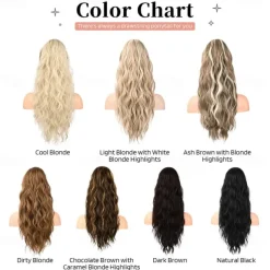 Ponytail Extension 26 Inch Drawstring Ponytail Hair Extensions for WomenLong Curly Wavy Ponytail Natural Wavy Synthetic Hairpiece for Women Daily Use party