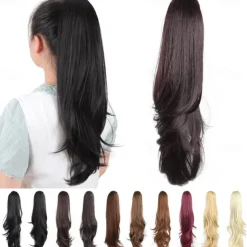 Ponytail Extension Claw for Women Curly Hair Piece 24 Synthetic Pony Tail Hair Extensions Very Long & Voluminous Curled Wavy Heat-Resisting