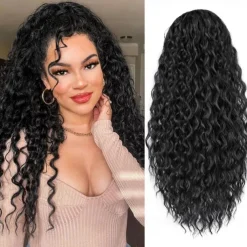 Ponytail Extension Drawstring Ponytail for Black Women Synthetic Long Curly Pony Tails Hair Extensions Clip in Ponytail 20 Inch Hairpiece