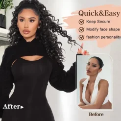 Ponytail Extension Drawstring Ponytail for Black Women Synthetic Long Curly Pony Tails Hair Extensions Clip in Ponytail 20 Inch Hairpiece