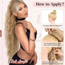 Ponytail Extension Long Wavy Drawstring Ponytail Extensions Softer Lighter Import Synthetic Clip in Hair Extensions Natural Looking Hairpiece for Women