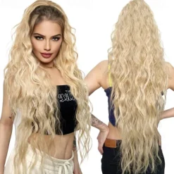 Ponytail Extension Long Wavy Drawstring Ponytail Extensions Softer Lighter Import Synthetic Clip in Hair Extensions Natural Looking Hairpiece for Women