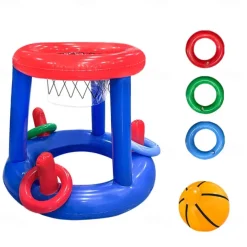 Pool Floats Toys Games Set, Floating Pool Basketball Hoops, Fun Summer Water Games Pool Toys for Kids Ages 8-12, Teens, Adults and Family
