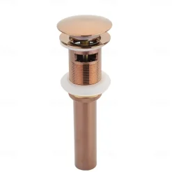 Pop Up Drain Stoper with Overflow SUS Stainless Steel Bathroom Vanity Sink Drain Lavatory Basin Sink Drain Chrome Finished