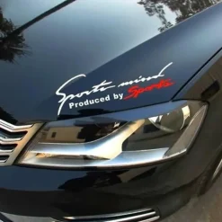 Popular 2PCS Black Red Racing Car Auto Reflective TRD Car Vinyl Graphic Decal Stickers