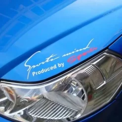 Popular 2PCS Black Red Racing Car Auto Reflective TRD Car Vinyl Graphic Decal Stickers