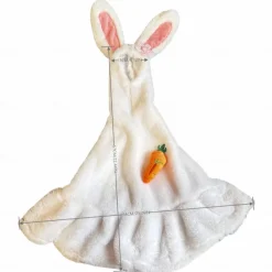 Porch Animal Outfits Easter Rabbit Ear Porch Animal Outfit Spring Holiday Scene Decoration Sculpture Costume for Housewarming Celebration