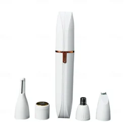 Portable 4 in 1 Electric Epilator Women Eyebrow Nose Lady Trimmer Facial Hair Removal Face Body Painless Female Shaver Depilator