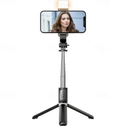 Portable 41 Inch Selfie Stick Phone Tripod With Wireless Remote Extendable Tripod Stand 360 Rotation Compatible With IPhone 13 12 11 Pro Xs Max Xr X 8 7 6 Plus Android Samsung Smartphone