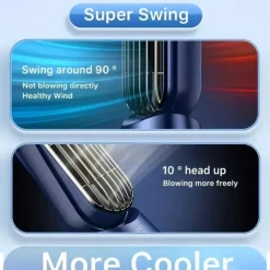 Portable Air Conditioner Fan, Large Battery Dual Motor Household Small Air Cooler, 5-speed Air Cooling Fan 720 ° Surround Air Blower, Office, Tourism, Camping, Outdoor RV Portable USB Fan, Thanksgiving Halloween Christmas Gift