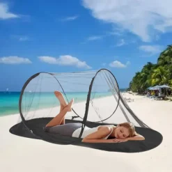 Portable Anti-Mosquito Camping Tent with Hand-Throw Net Lightweight & Durable Polyester Fabric for Outdoor Adventures Large Size Foldable Outdoor Mosquito Net Portable Outdoor