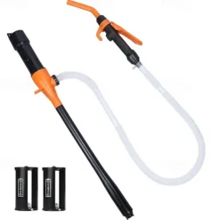 Portable Battery Powered Pump Battery Operated Liquid Water/Fuel Transfer Pump with Adjustable Flow Control & Filter Design 2.2 Gallons per Min For Gasoline Siphon Pump