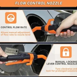 Portable Battery Powered Pump Battery Operated Liquid Water/Fuel Transfer Pump with Adjustable Flow Control & Filter Design 2.2 Gallons per Min For Gasoline Siphon Pump