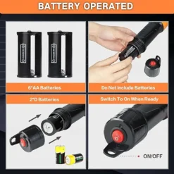 Portable Battery Powered Pump Battery Operated Liquid Water/Fuel Transfer Pump with Adjustable Flow Control & Filter Design 2.2 Gallons per Min For Gasoline Siphon Pump