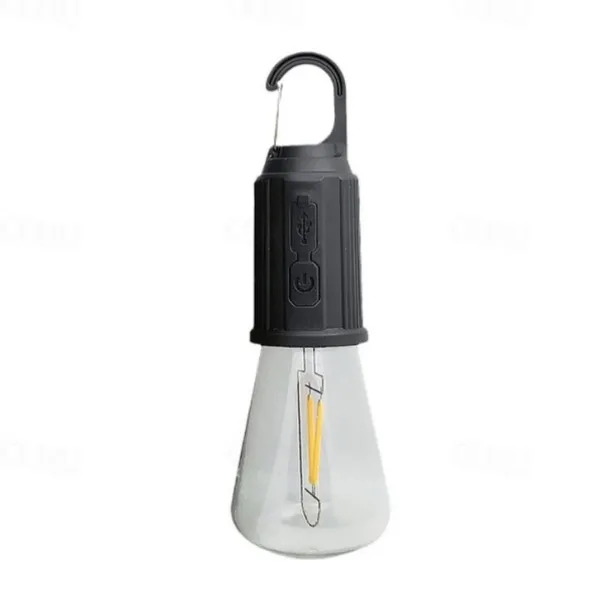 Portable Camping Light LED Camping Lamp with Hook Portable Lantern Type-C Charging Waterproof for Hiking Fishing