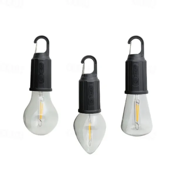 Portable Camping Light LED Camping Lamp with Hook Portable Lantern Type-C Charging Waterproof for Hiking Fishing