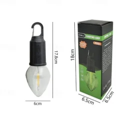 Portable Camping Light LED Camping Lamp with Hook Portable Lantern Type-C Charging Waterproof for Hiking Fishing