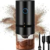 Portable Electric Coffee Grinder - USB Rechargeable, Professional Ceramic Grinding Core for Coffee Beans