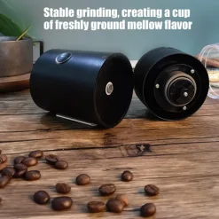 Portable Electric Coffee Grinder - USB Rechargeable, Professional Ceramic Grinding Core for Coffee Beans