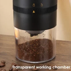 Portable Electric Coffee Grinder - USB Rechargeable, Professional Ceramic Grinding Core for Coffee Beans