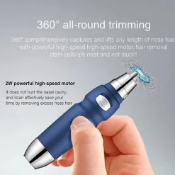 Portable Electric Ear Nose Trimmer Nose Hair Trimmer for Men Women Hair Removal Shaving Razor Eyebrow Trimmer Beard Shaver