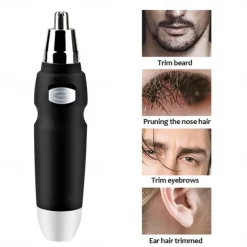 Portable Electric Ear Nose Trimmer Nose Hair Trimmer for Men Women Hair Removal Shaving Razor Eyebrow Trimmer Beard Shaver
