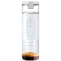 Portable Electric Espresso Coffee Machine Cordless Heating Single Serve Mini Coffee Maker with 2-IN-1 Coffee Powder/Capsule Bin Pump Pressure Auto Brew 2500mAh