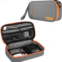 Portable Electronic Accessories Travel case,Cable Organizer Bag Gadget Carry Bag for iPad,Cables,Power,USB Flash Drive, Charger