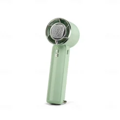 Portable Foldable Handheld & Tabletop Fan, Cold Compress Mode, 5-Speed Wind Settings, USB-C Rechargeable, Built-in Carabiner, Anti-Slip Base, Cooling & Fan Dual Mode