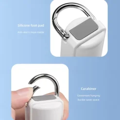 Portable Foldable Handheld & Tabletop Fan, Cold Compress Mode, 5-Speed Wind Settings, USB-C Rechargeable, Built-in Carabiner, Anti-Slip Base, Cooling & Fan Dual Mode