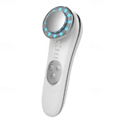 Portable Galvanic Facial Machine 7 In 1 High Frequency Face Massager Microcurrent Skin Firming Machine Skin Improve Roller Tools