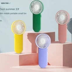 Portable Handheld Mini Fan – Pocket-Sized USB Rechargeable Cooling Fan for Home, Office, or Outdoor Use