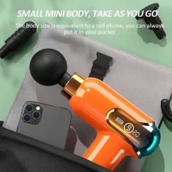 Portable LCD Massage Gun Deep Tissue Muscle Electric Massager For Leg Body Neck Shoulder Pain Relief Sport Relaxation(1pcs)