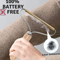 Portable Lint Remover Clothes Fuzz Fabric Shaver Brush Tool Power-Free Fluff Removing Roller for Sweater Woven Coat