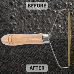 Portable Lint Remover Clothes Fuzz Fabric Shaver Brush Tool Power-Free Fluff Removing Roller for Sweater Woven Coat