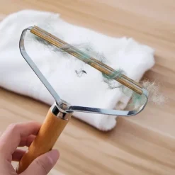Portable Lint Remover Clothes Fuzz Fabric Shaver Brush Tool Power-Free Fluff Removing Roller for Sweater Woven Coat