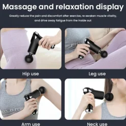 Portable Massage Gun High Frequency Muscle Vibration Massager For The Whole Body Deep Relaxation Muscle Pain Relief Fitness Massager