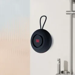 Portable Mini Bluetooth Speaker Portable Suction Cup Fixed Wireless Small Sound,TF Card, FM Radio, TWS Sound Bluetooth Outdoor Carry Riding Sports Hanging Bag