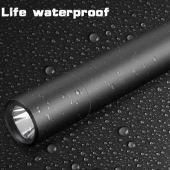 Portable Mini LED Flashlight, LED Torch Rechargeable 3 Lighting Modes Waterproof Retractable Powerful Light Torch Outdoor Zoom Torch