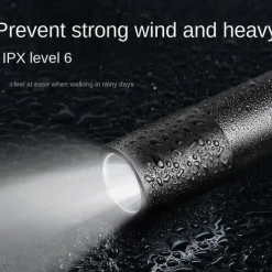 Portable Mini LED Flashlight, LED Torch Rechargeable 3 Lighting Modes Waterproof Retractable Powerful Light Torch Outdoor Zoom Torch