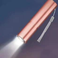 Portable Mini LED Flashlight, LED Torch Rechargeable 3 Lighting Modes Waterproof Retractable Powerful Light Torch Outdoor Zoom Torch