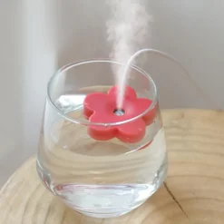 Portable Mist Maker Cool Mist Air Humidifier Mini USB Flower Humidifier Bottle Aroma Diffuser for Home Office Room